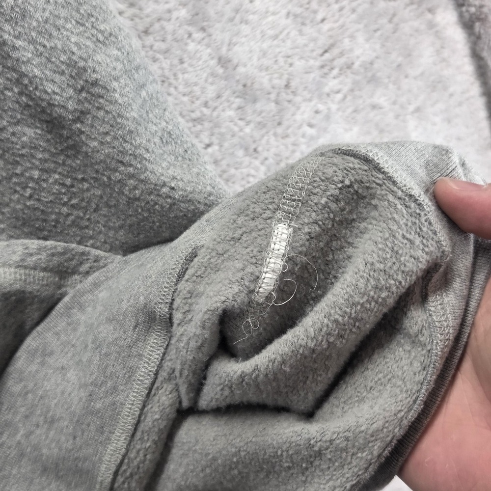 Greyson Hoodie Mens Large Gray Fleece Pullover High Neck Kangaroo Pocket Logo - Picture 7 of 9